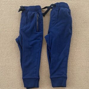 2 Pairs of JCREW Crewcuts Navy Blue Kids Jogger Pants size 4
